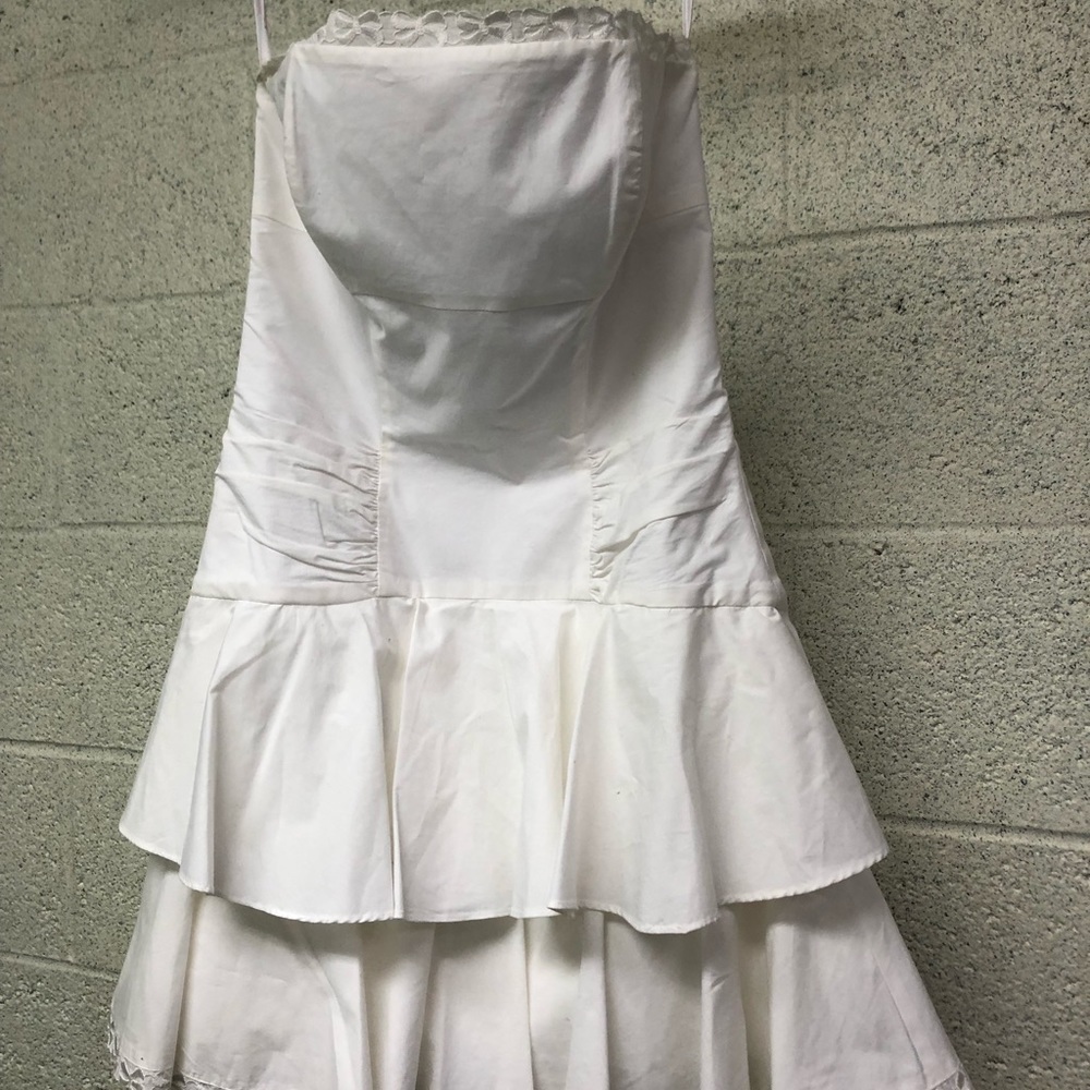 Betsey Johnson Bustier Y2K Cotton Strapless Dress - Picture 5 of 13